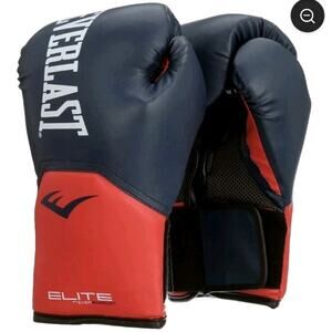 Everlast -‎ Elite 14oz Prostyle Training Bag Gloves - Navy/Red